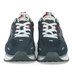 Sneakers Running MARINE Homme Motif Uni Lacets