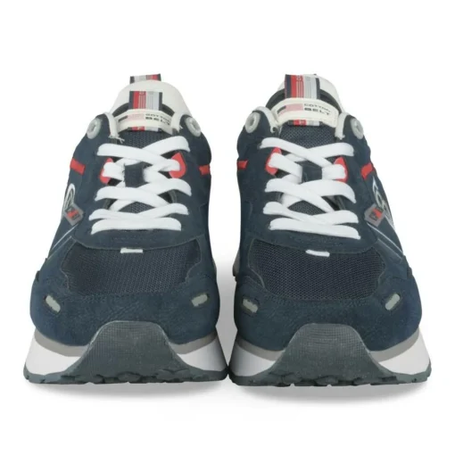 Sneakers Running MARINE Homme Motif Uni Lacets