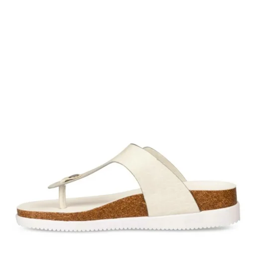Tongs Entredoigt BLANC Femme A Enfiler