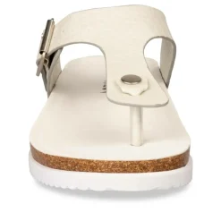 Tongs Entredoigt BLANC Femme A Enfiler