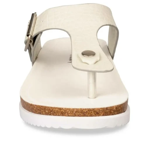 Tongs Entredoigt BLANC Femme A Enfiler