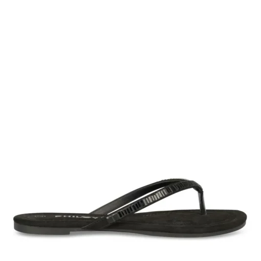 Tongs Entredoigt NOIR Femme A Enfiler