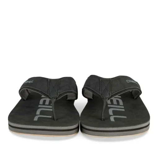 Tongs NOIR Homme Motif Uni A Enfiler