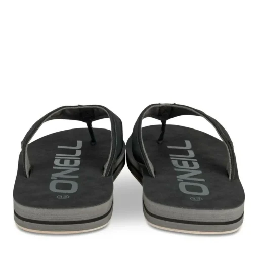 Tongs NOIR Homme Motif Uni A Enfiler