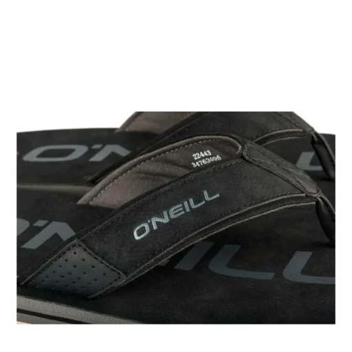 Tongs NOIR Homme Motif Uni A Enfiler