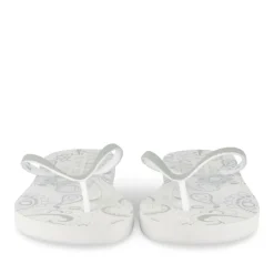 Tongs Plage BLANC Femme Motif Uni A Enfiler