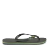 Tongs Plage NOIR Homme Motif Uni A Enfiler