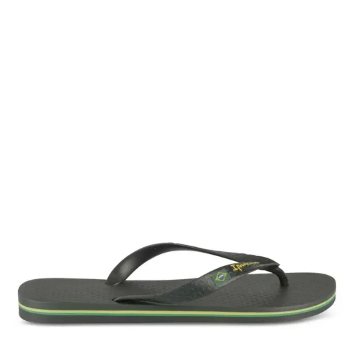 Tongs Plage NOIR Homme Motif Uni A Enfiler