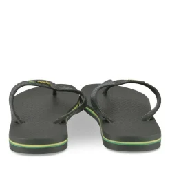 Tongs Plage NOIR Homme Motif Uni A Enfiler