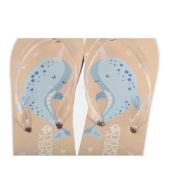 Tongs ROSE Fille Motif Animal A Enfiler